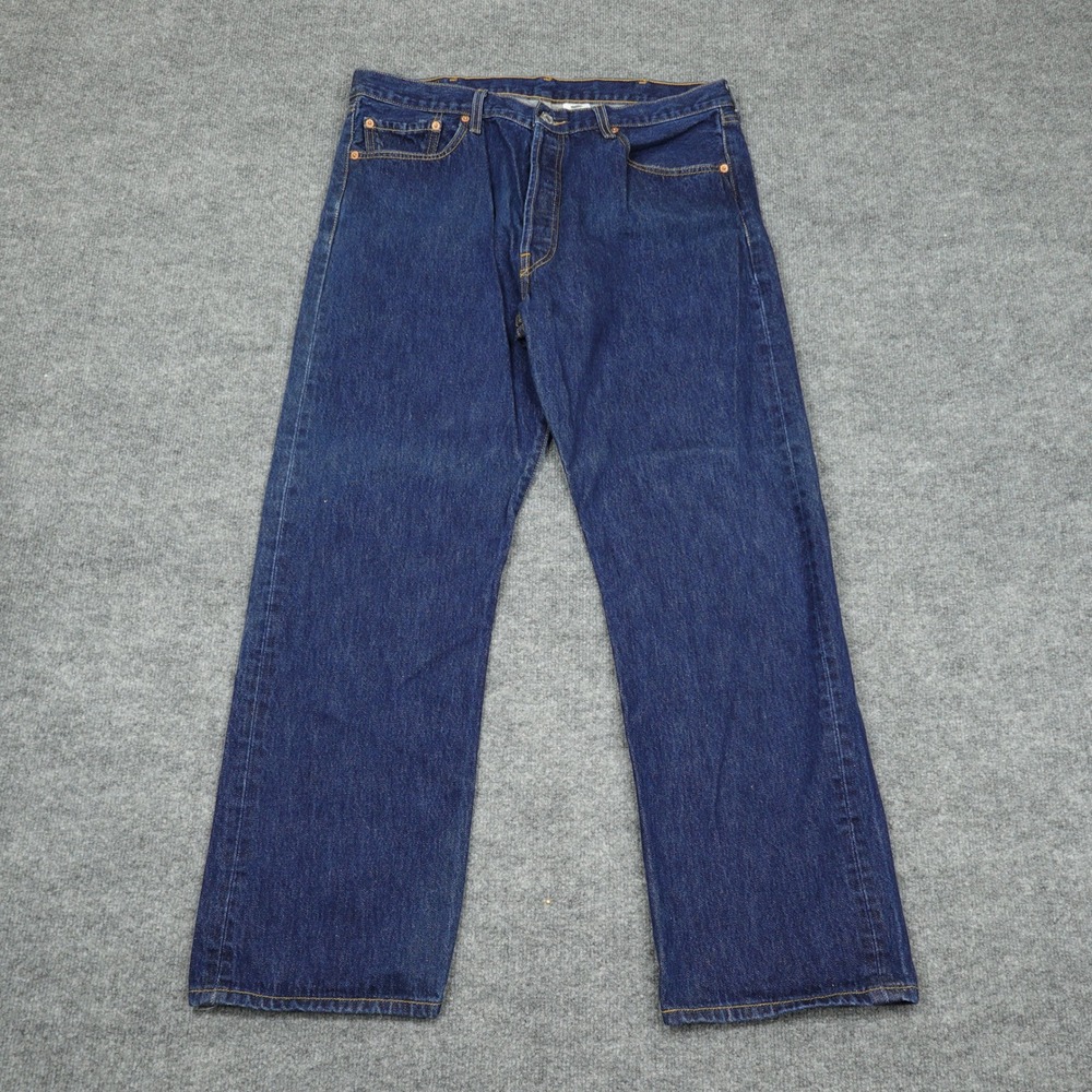 Vintage Levi's 501 Jeans Men 38x30 Blue Straight Leg Button Fly Dark Wash Denim